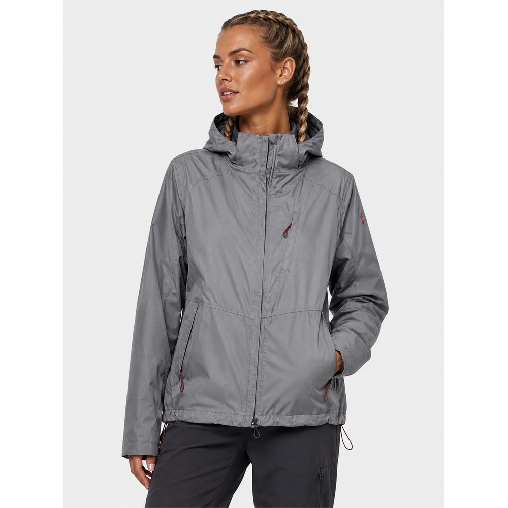 Bass Outdoor BDry Rain Jacket Gray Hooded Water Resistant M New NWT